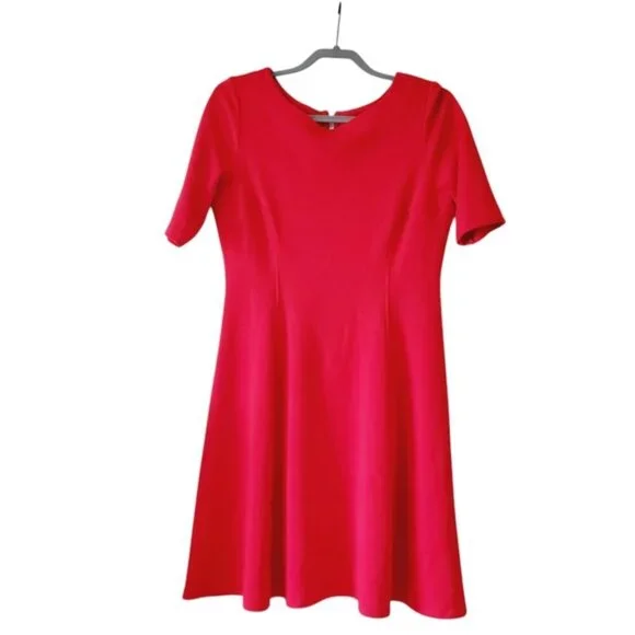 Nordstrom Gabby Skye Red A-Line Stretch Pin Up Retro Dress 12 - Picture 2 of 7